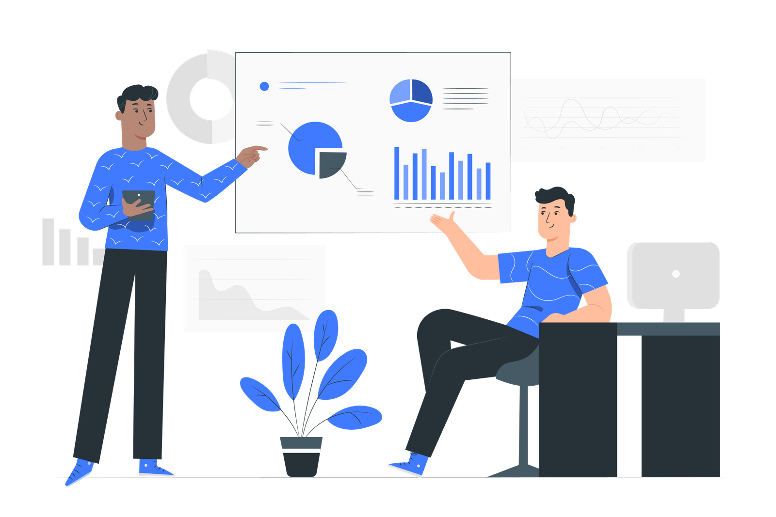 Client testimonial illustration
