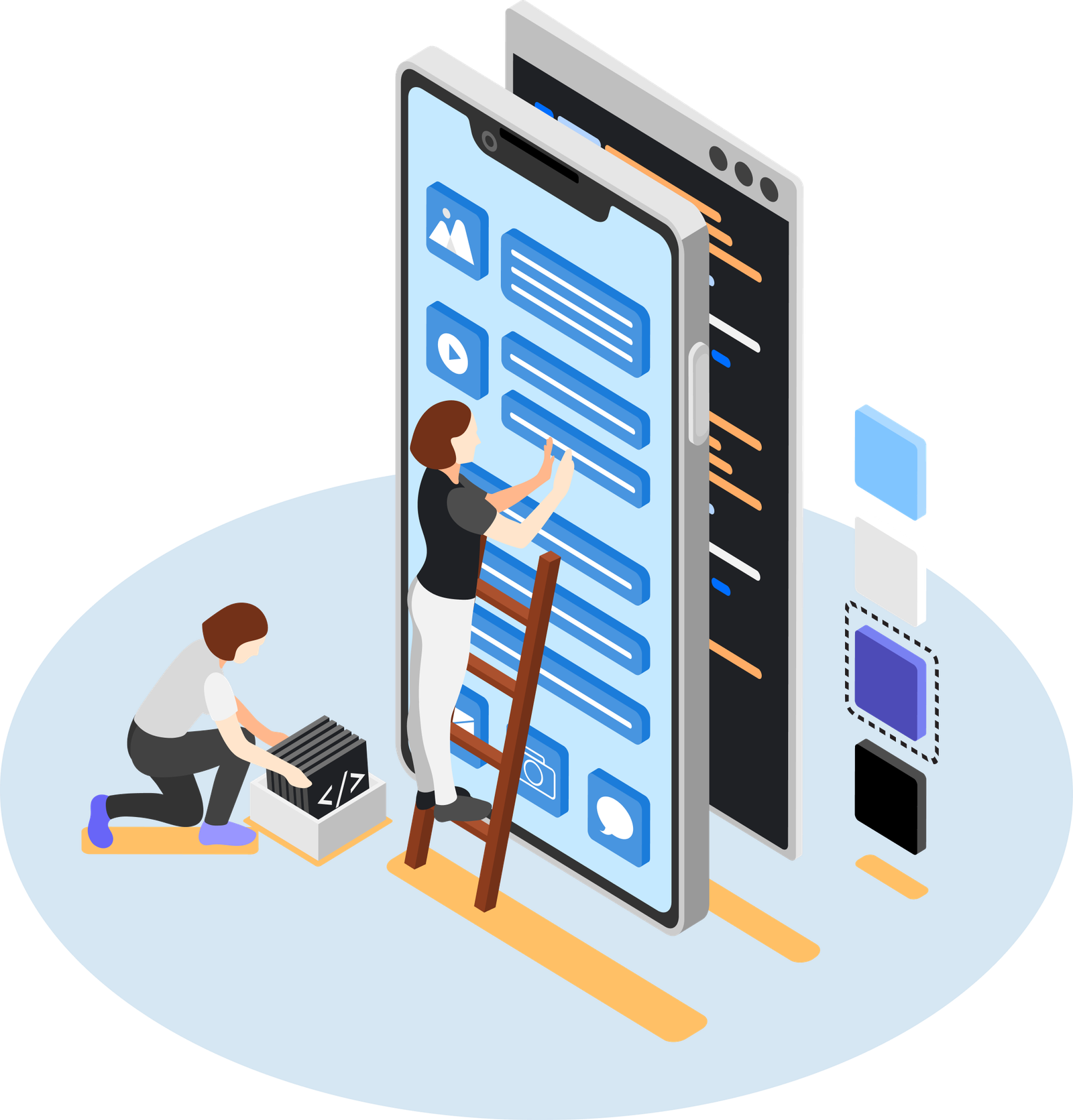 App development illustration