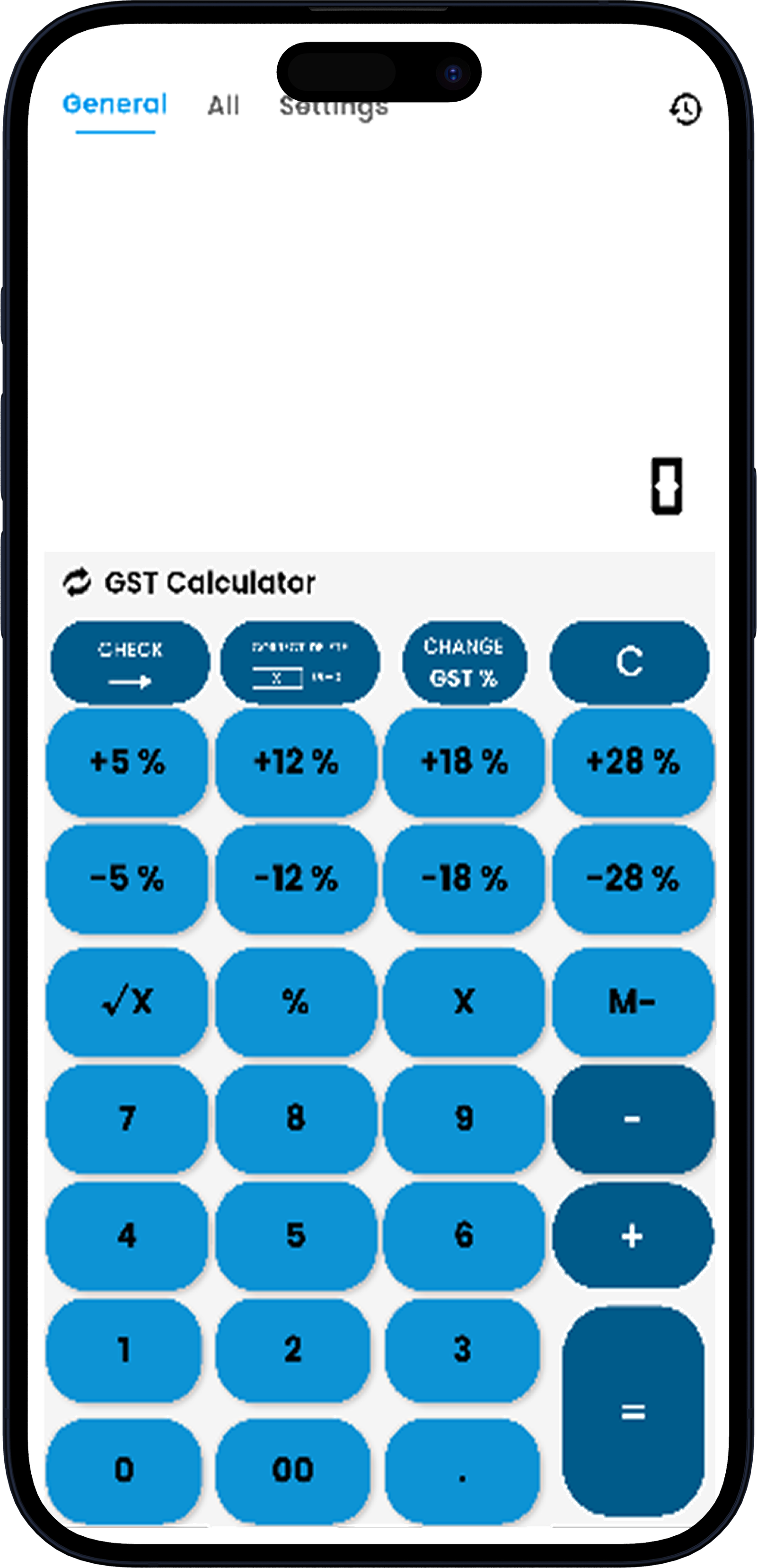 Easy Calculator GST screen